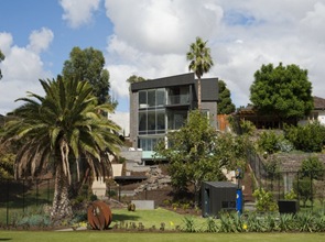 Fachada arquitectura casa fachada revestimiento de zinc