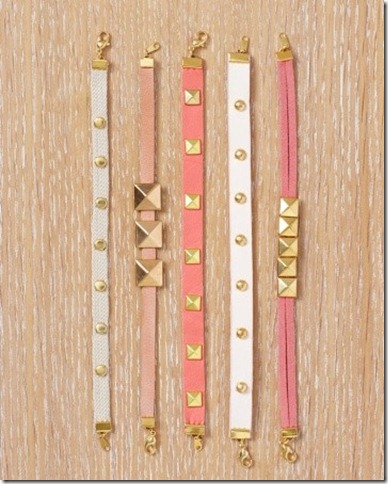 Martha Stewart studded bracelet diy