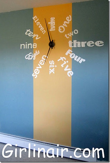 friday feature--funky wall clock from girl in air blog