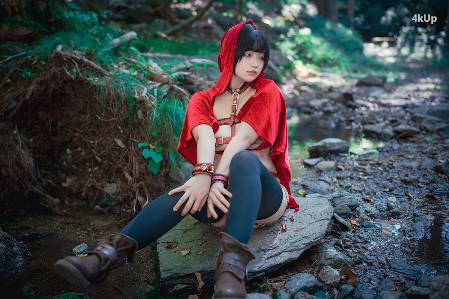 DJAWA Photo – Mimmi (밈미) Naughty Red Hiring Hood