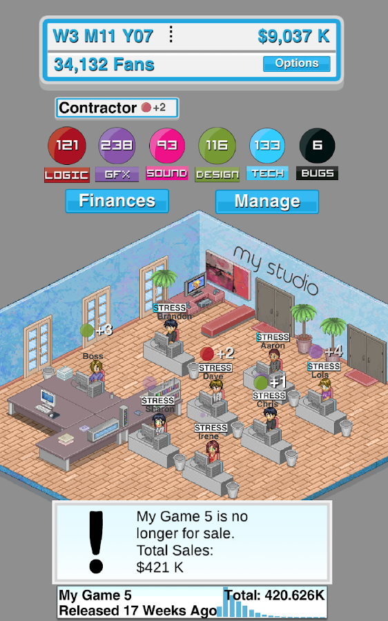 Game Studio Tycoon - screenshot