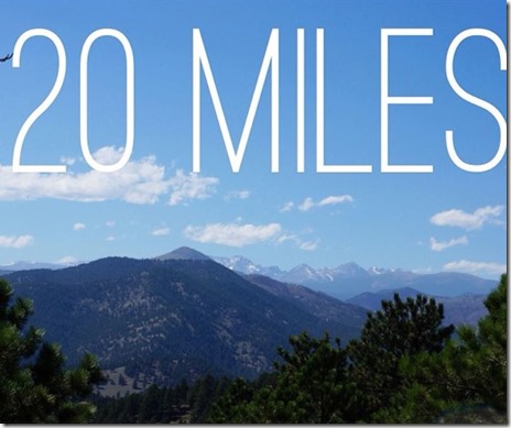 Boulder 20 Miler