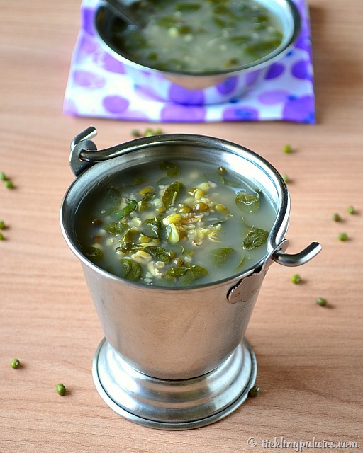 Mung Bean Sprouts Conjee Recipe | ticklingpalates.com