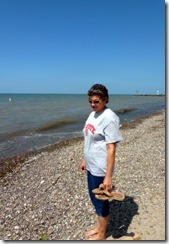 Pam at Lake Erie