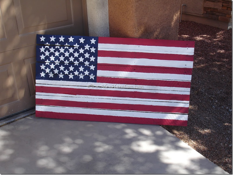 Pallet Wood American Flag15