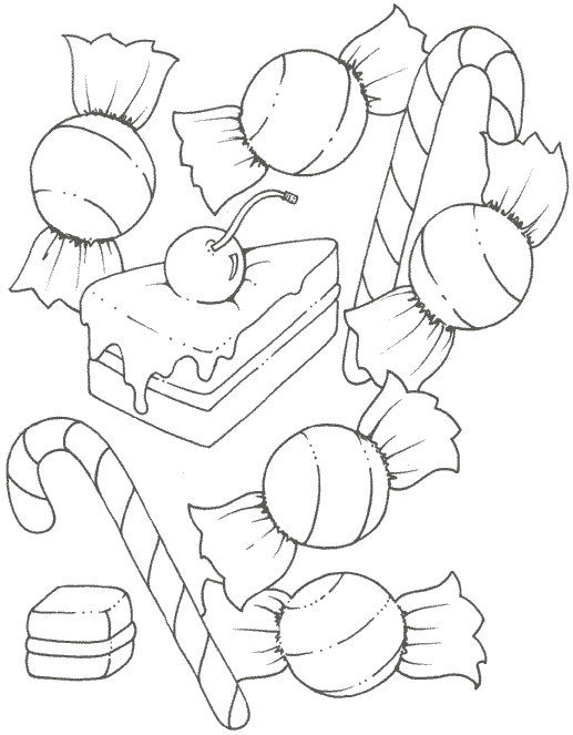halloween candy coloring pages - photo #7