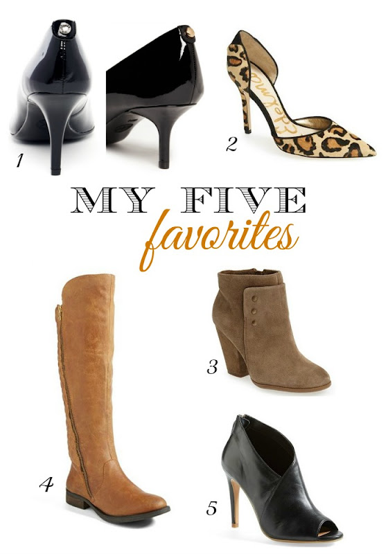 Saturday Shopping: Five Favorite Shoes - A Thoughtful Place