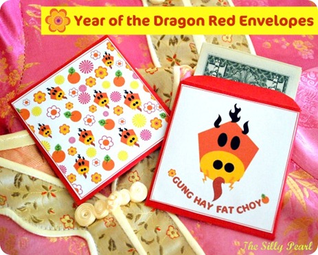 Year of the Dragon DIY Red Envelope Printable