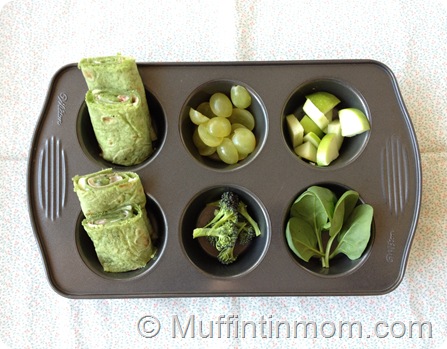 Green Muffin Tin Meal