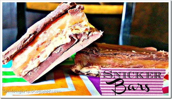homemade snickers bars