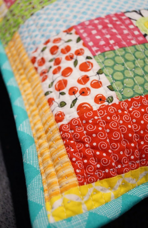 Scrappy Cushion Makeover - Quilting
