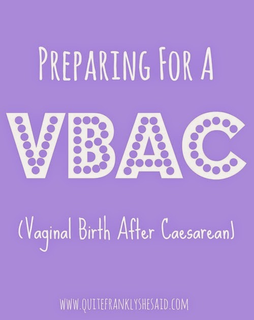 preparing for a vbac