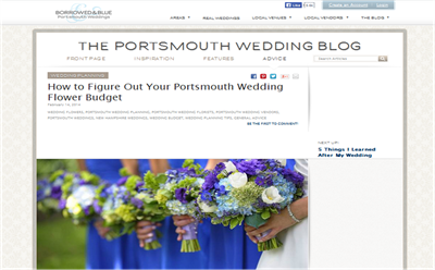 Portsmouth Wedding Flower Budget