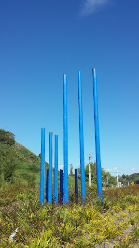 Blue Poles