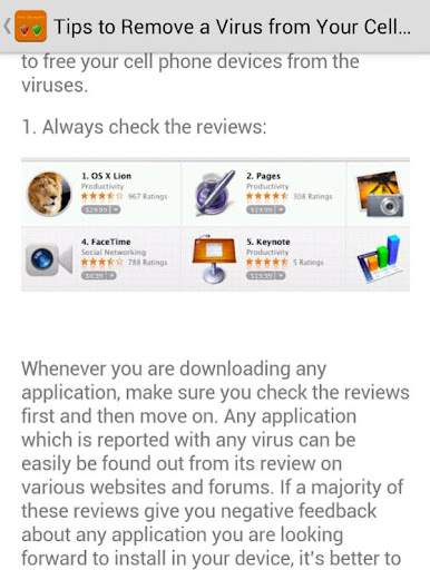 【免費工具App】Cell Phone Clean Virus Tips-APP點子