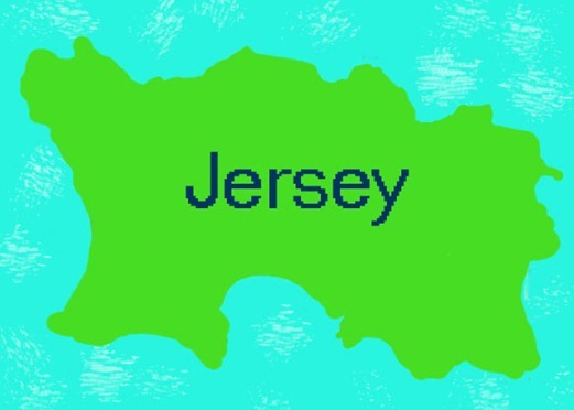 Jersey, Channel Islands -- simple map