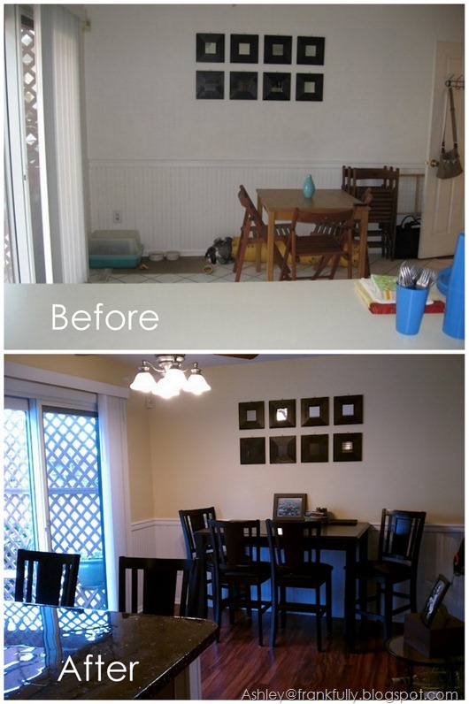 Ashley's kitchen before and after