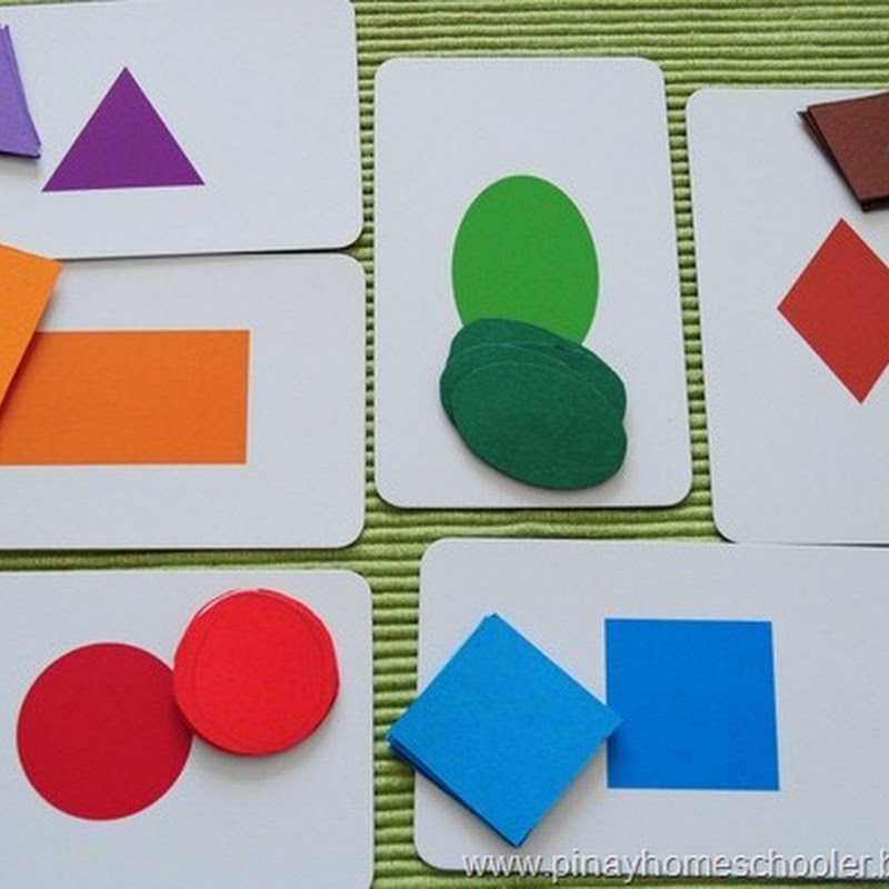 Repurposing Flashcards: Shapes and Colors | The Pinay Homeschooler