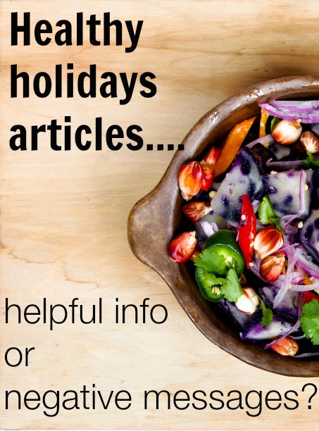 Are healthy holiday articles actually helping