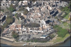 ST FRANCIS AERIAL PIC DAMAGE LUXURY HOMES TORCHED NOV122012