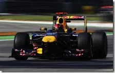 Vettel nelle prove libere del gran premio d'Italia 2011