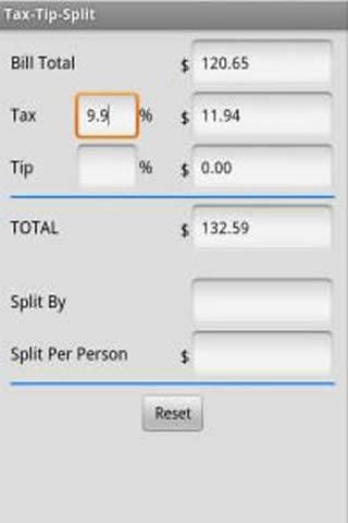 Tax and Tip KWK Calculator