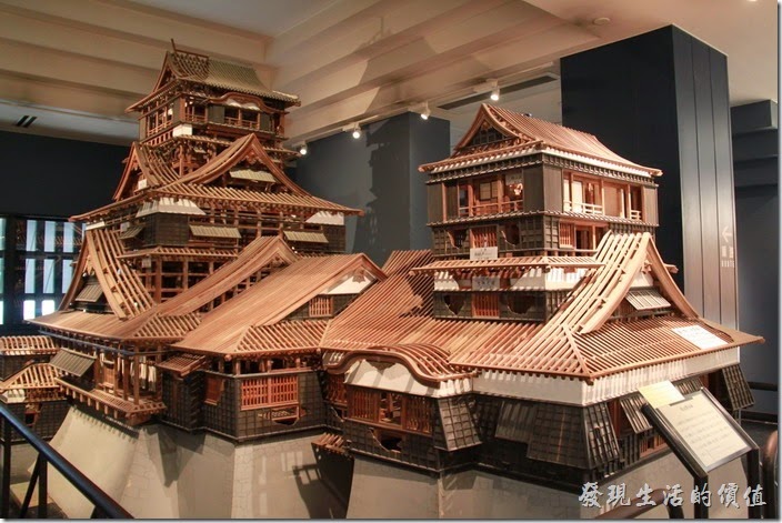 日本北九州-熊本城的天守閣內也有展出昔日熊本城的的木造模型。