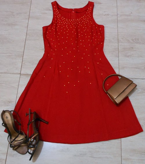 Como customizar vestido vermelho