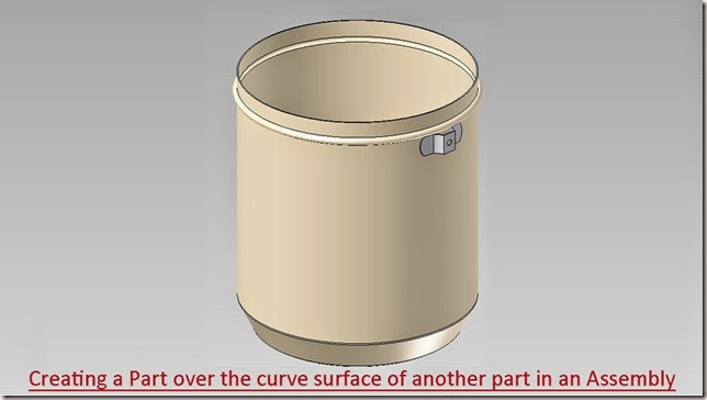 Creating a Part over the curve surface of another part