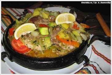 Сач - тушеные овощи с мясом Сач - тушеные овощи с мясом