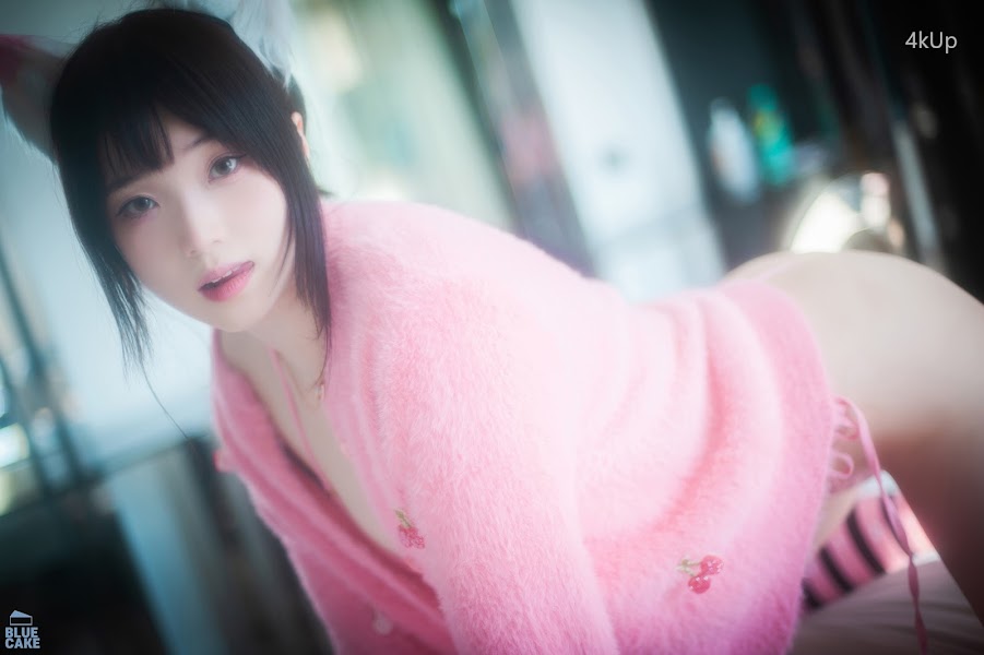 [BLUECAKE] Bambi (밤비) Naughty Cats Pink & Mint RED