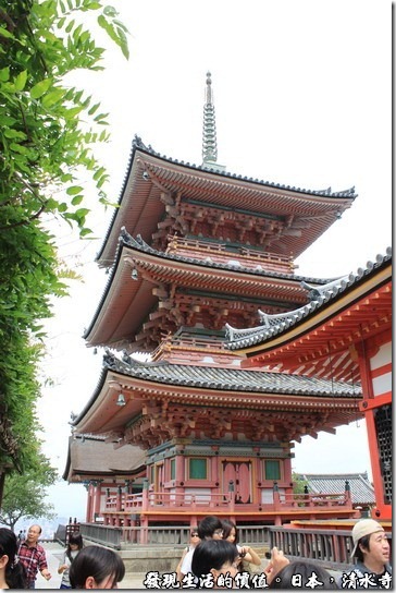 日本京都府-清水寺，三重塔