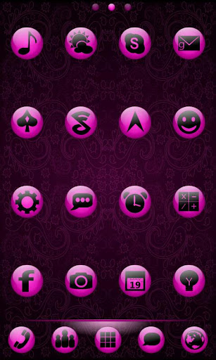 Simple Pink Go Launcher Theme