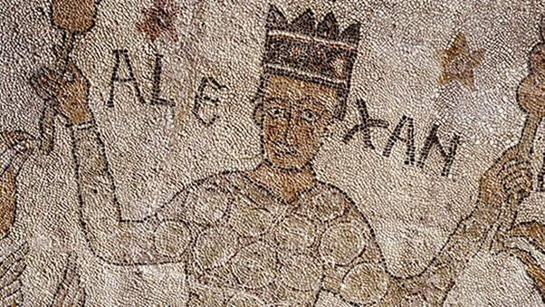 Alexandre com as vestes persas