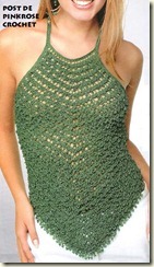 Blusa Frente Unica Croche. PRose Crochet