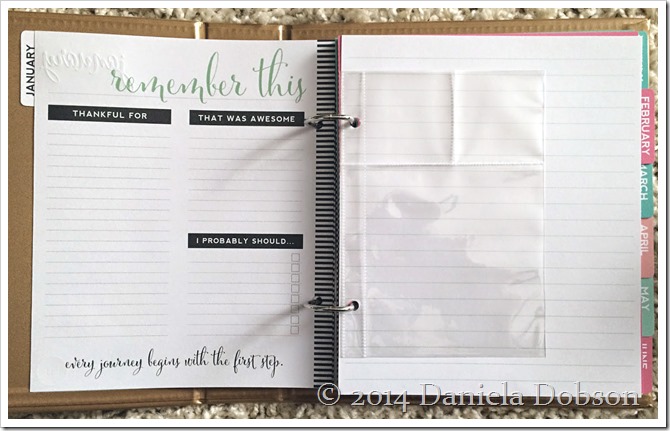 Heidi Swapp 2015 Memory Journal Planner inside