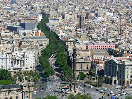 Obiective turistice Barcelona: Ramblas, strada pietonala