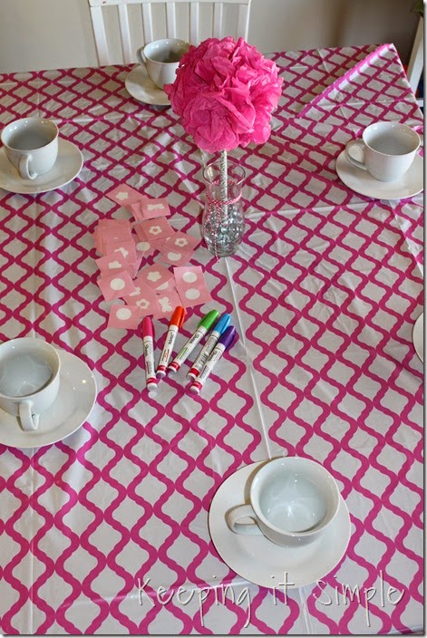 Little Girl Birthday Party Idea Tea Party with Stations (15)