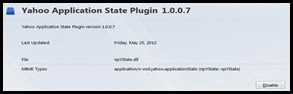 current version plugin yahoo aplication state addon