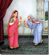 Manthara manipulating Kaikeyi