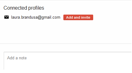 Google Plus invite from Contacts