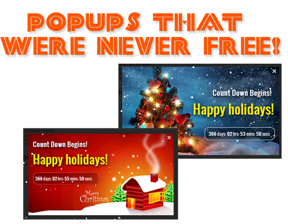 jQuery Christmas pop-up for websites