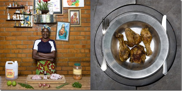 Joyce Muape, 49 years old, Kalulushi, Zambia. Inkoko Nama Spices, Roasted spiced chicken