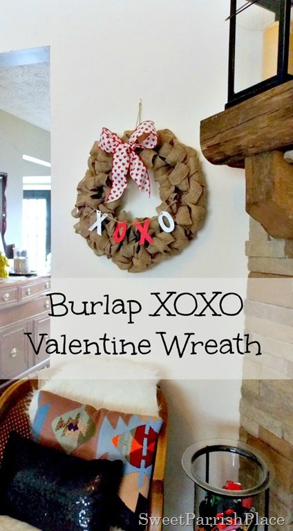 Burlap XOXO wreath5