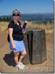 Sharon atop Mt Pisgah