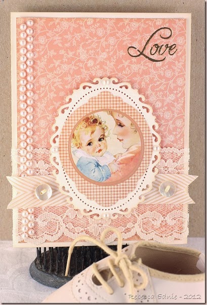 love and bling baby card