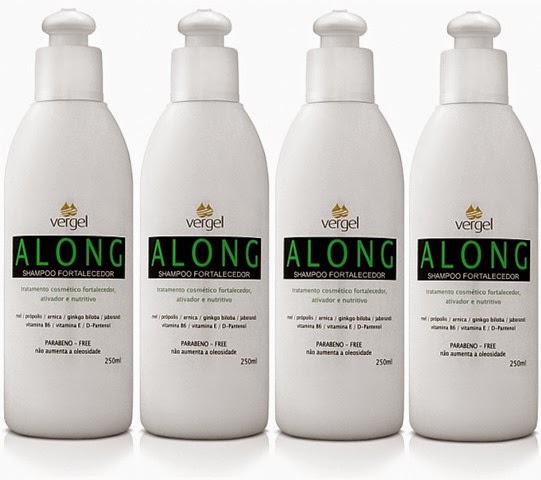 Shampoo Along Fortalecedor Vergel. limpeza para cabelos oleosos