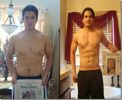 Antes e depois homens musculação 6