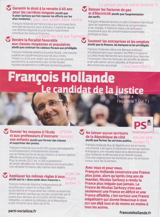 trac de François Hollande