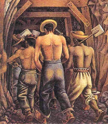 mineros alemanes trabajando